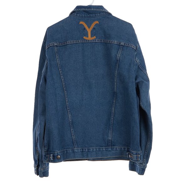 Wrangler Yellowstone Dutton Ranch Jean Denim Jacket Size Large - Picture 7 of 8